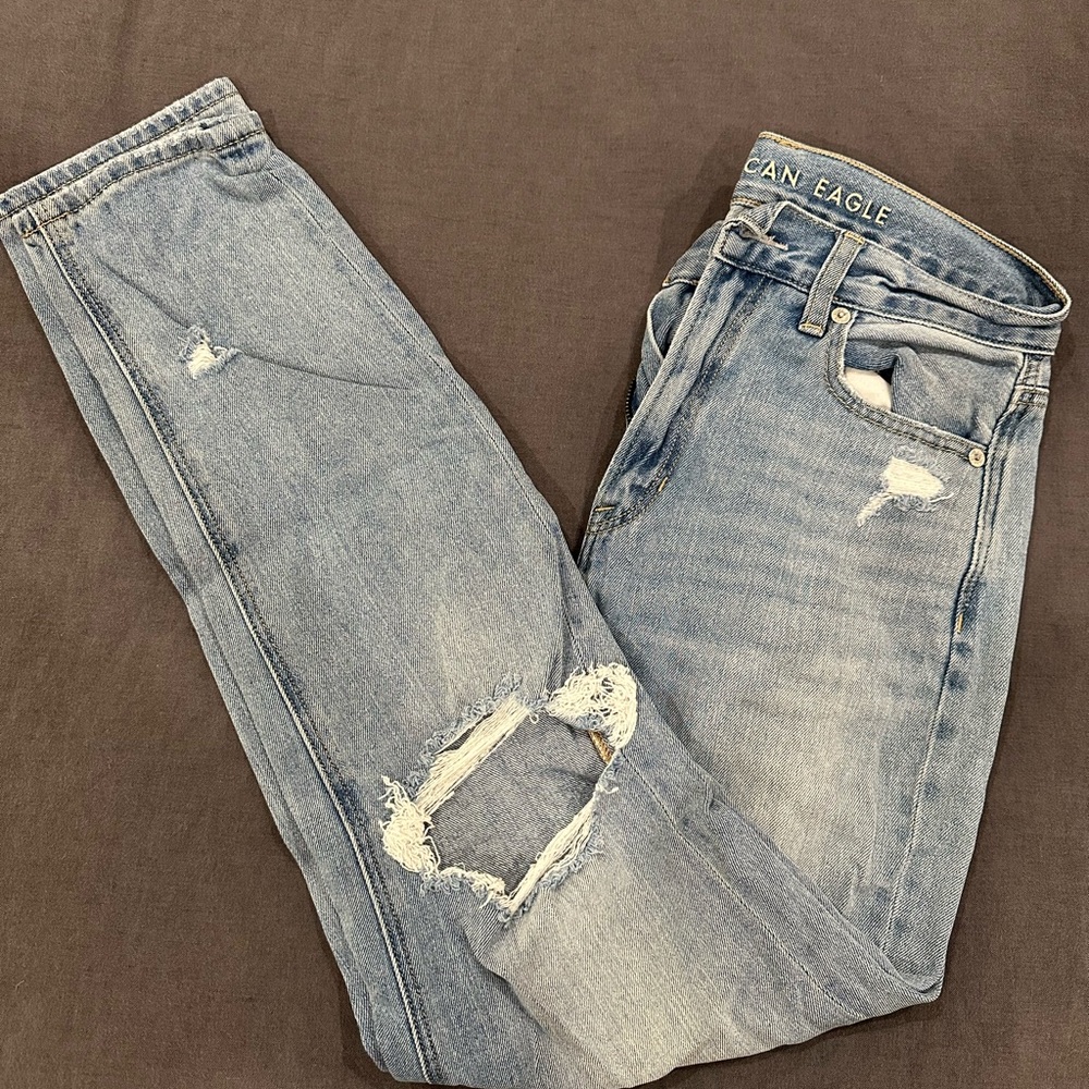 American Eagle Outfitters Light Blue Mom Jeans